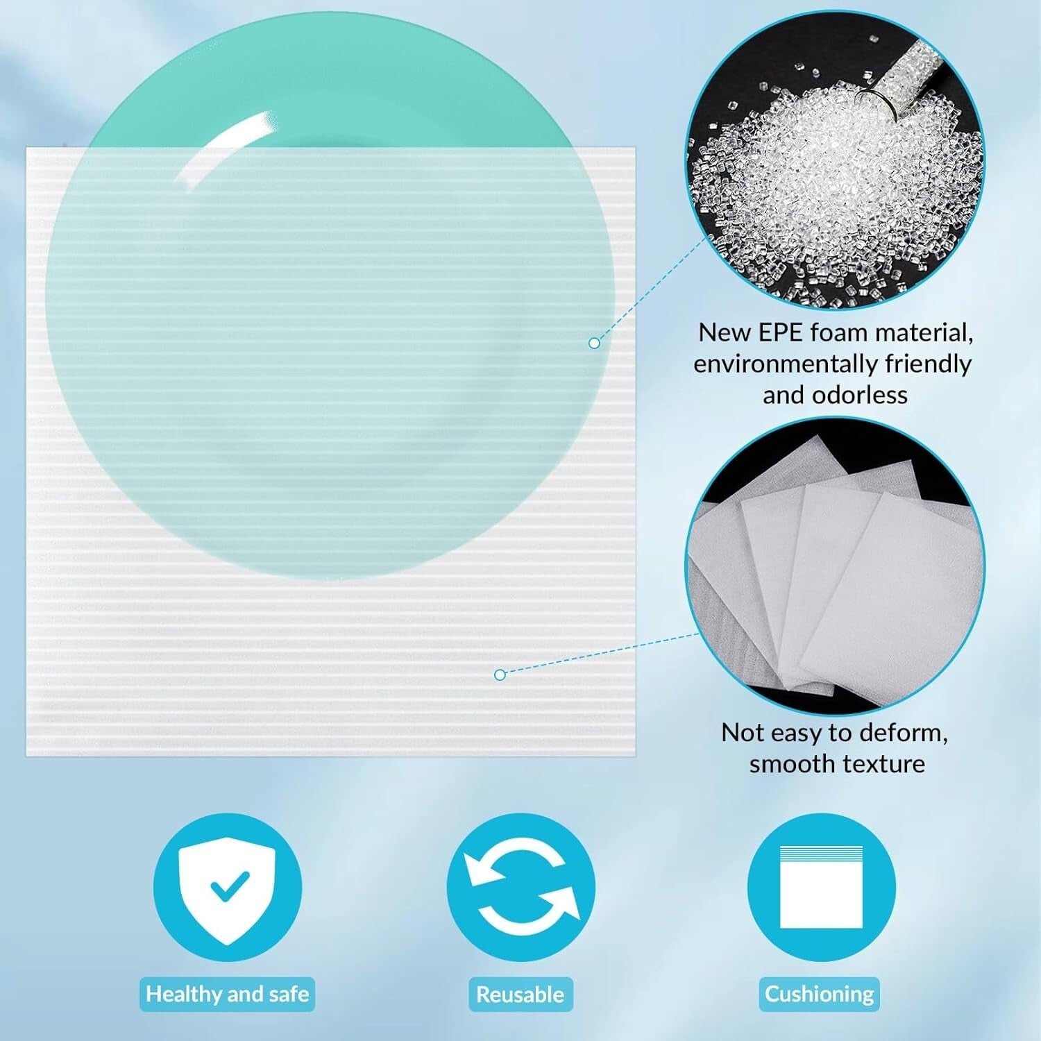 Complete Moving & Packing Set: 200 Foam Pouches, Wrap Sheets & Fragile Labels