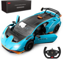 Load image into Gallery viewer, Blue Lamborghini Huracán STO R/C Toy Car 1/14 Scale - Perfect Gift for Ages 8-12
