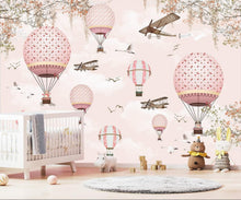 Load image into Gallery viewer, Beautiful Fade-Resistant Hot Air Balloon Mural – Perfect for Kids' Rooms