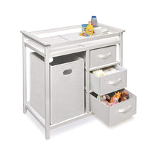 Load image into Gallery viewer, 3-Drawer Portable Baby Changing Table with Safety Rails for Modern Nurseries
