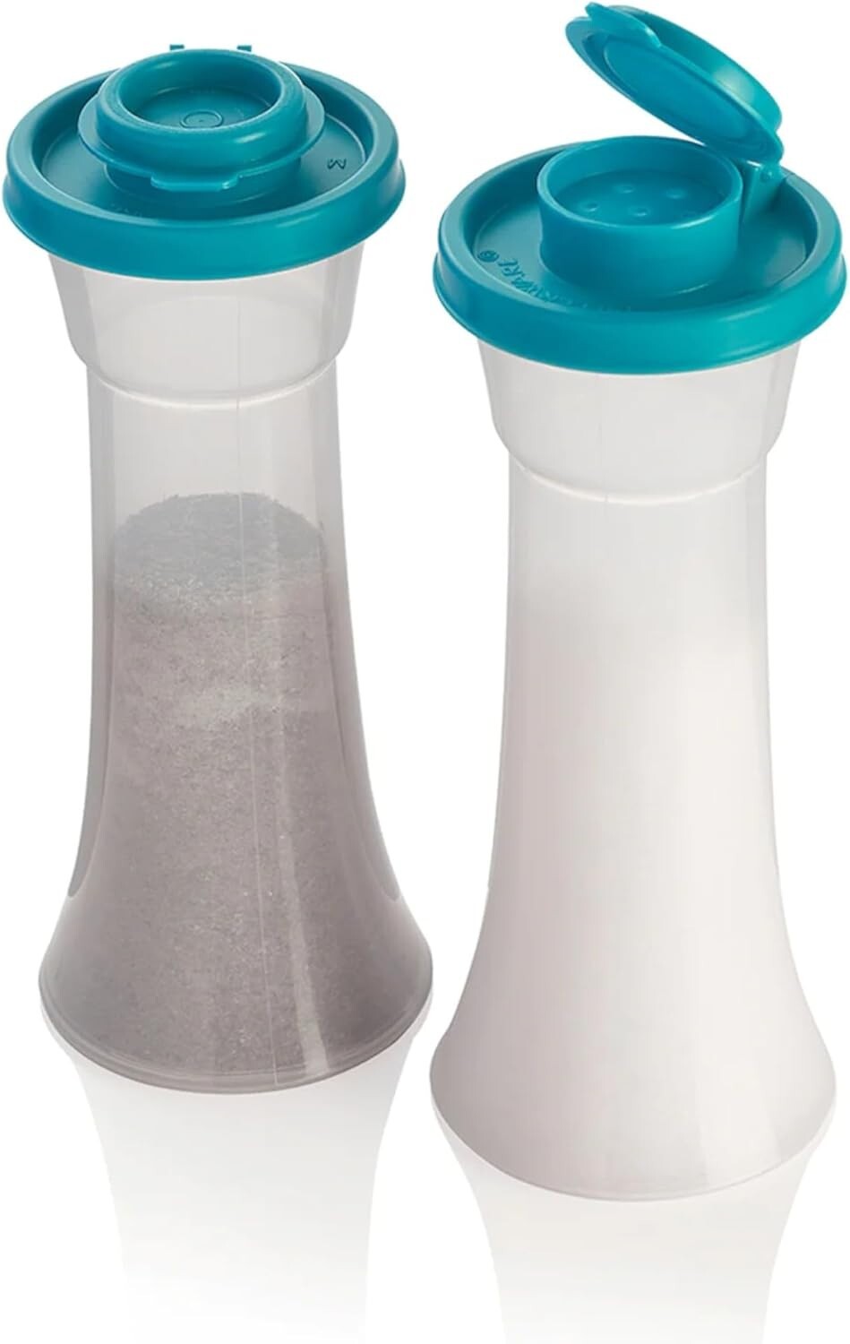 Chic Caribbean Blue Hourglass Salt and Pepper Shaker Set - Durable & Functional