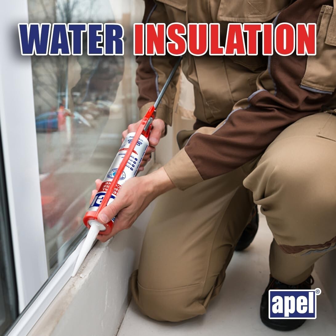 Flexible 100% Silicone Waterproof Sealant - 12 x 7.7 fl. oz for Ultimate Sealing