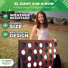 Load image into Gallery viewer, Eco-Friendly Giant 4-in-a-Row Game - Collapsible &amp; Portable for Family Fun