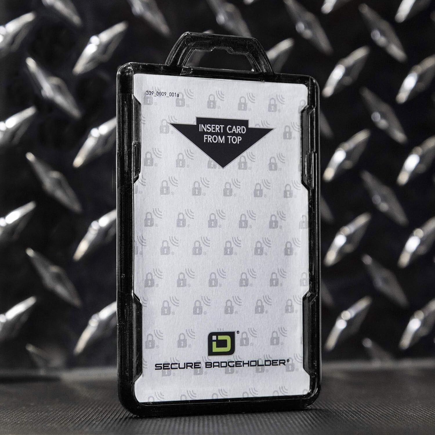 Durable Black 5-Pack Secure Badge Holder with Easy-Slide Technology and Lanyard