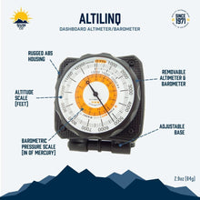 Load image into Gallery viewer, Portable Dashboard Altimeter and Barometer - Essential Gear for Hiking &amp; Camping