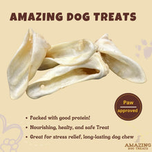 Load image into Gallery viewer, Healthy &amp; Easily Digestible Lamb Ears for Dogs - 50 Pieces for Chewing Fun