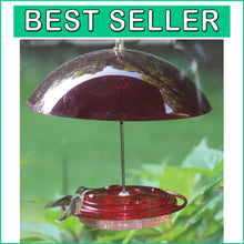 Load image into Gallery viewer, Translucent 8oz Hummingbird Nectar Feeder with Ant Moat &amp; Easy-Refill Top