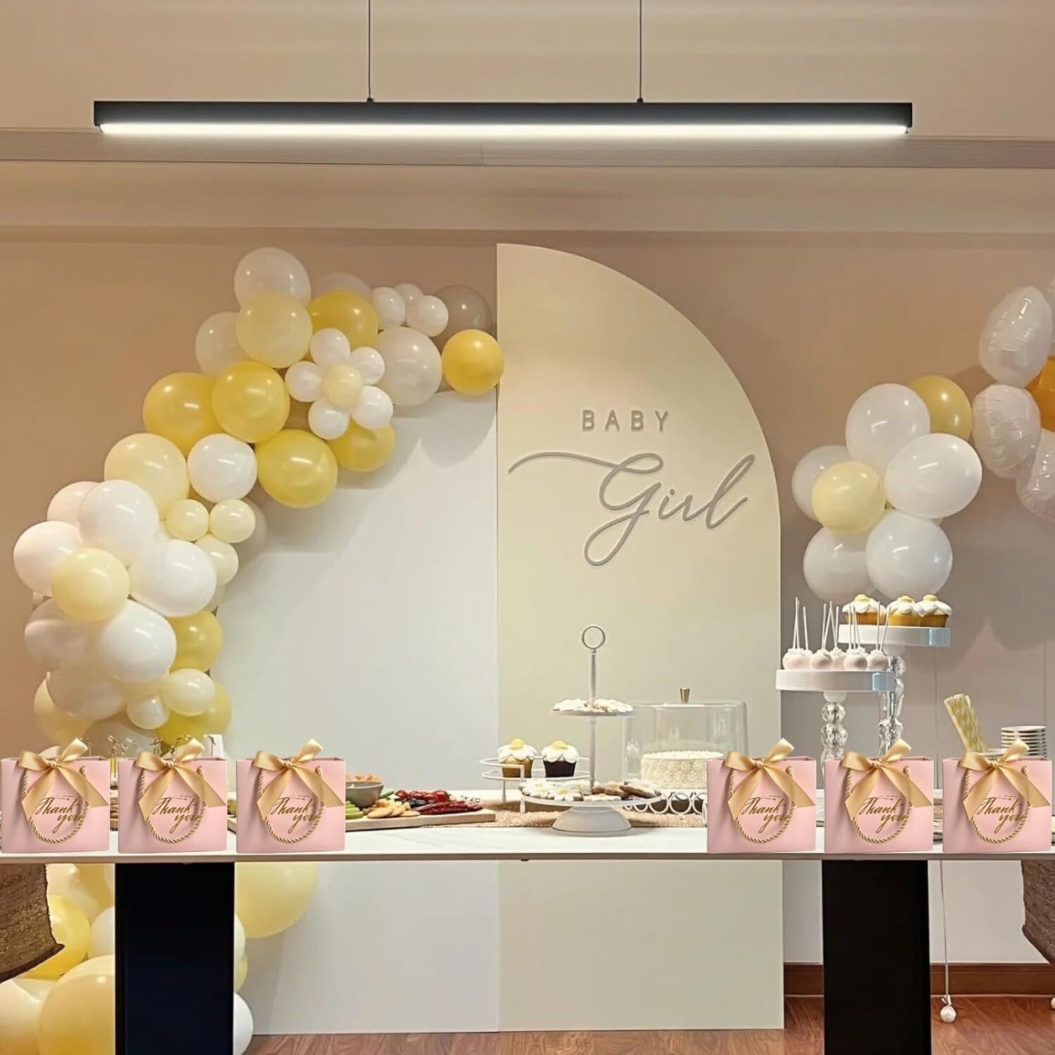 Mini Pink Gift Bags for Baby Showers & Weddings - 5.5x2.5x4.7 Inches - 100 Count