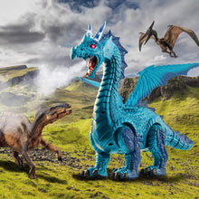 Load image into Gallery viewer, Large Remote Control Dragon Toy with Wing-Flapping, Roaring &amp; Light-Up Features