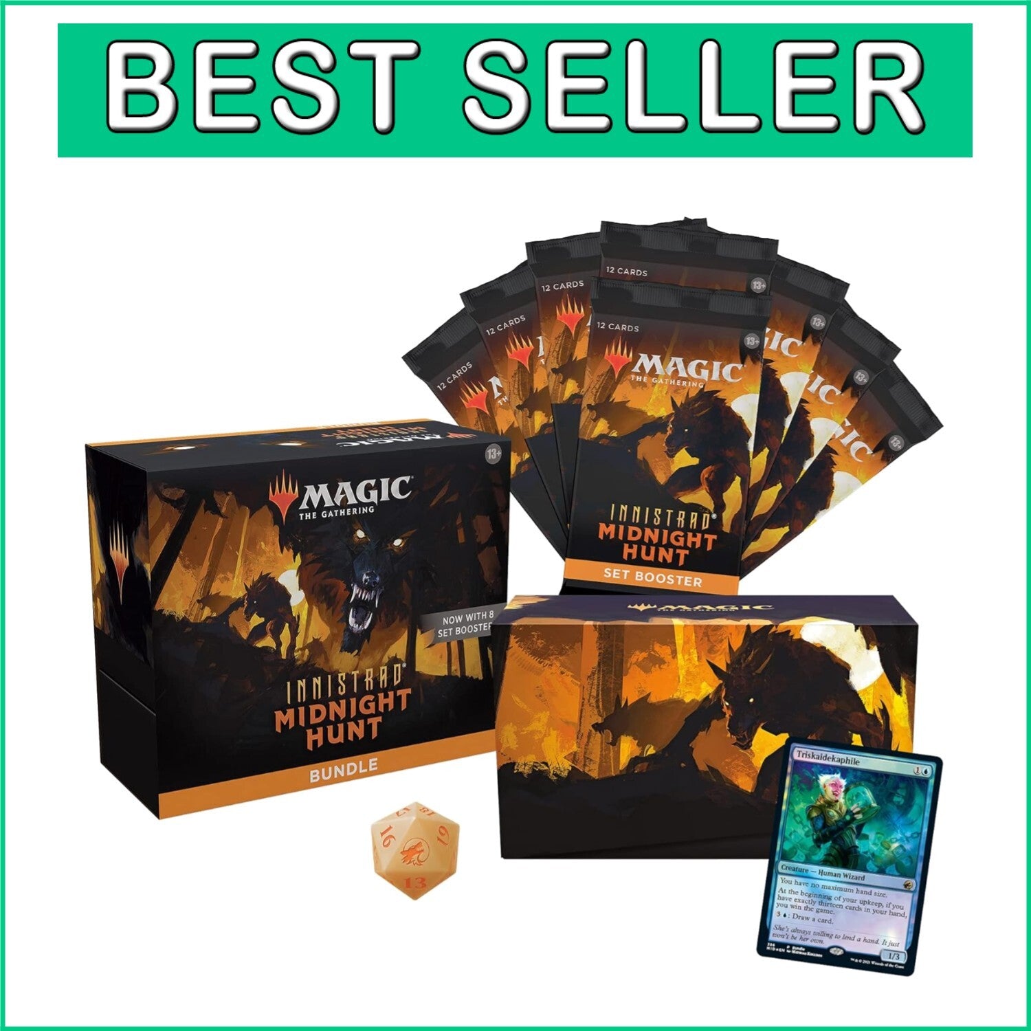 Ultimate Magic: The Gathering Bundle: Midnight Hunt Set Boosters & Accessories