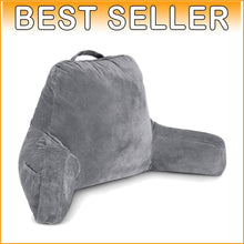 Load image into Gallery viewer, Standard+ Ergonomic Bed Rest Pillow - Portable Lounge Cushion with Pockets