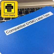 Load image into Gallery viewer, Versatile 20-Pack Label Tapes for DYMO Printers - Wipeable &amp; Tear-Resistant