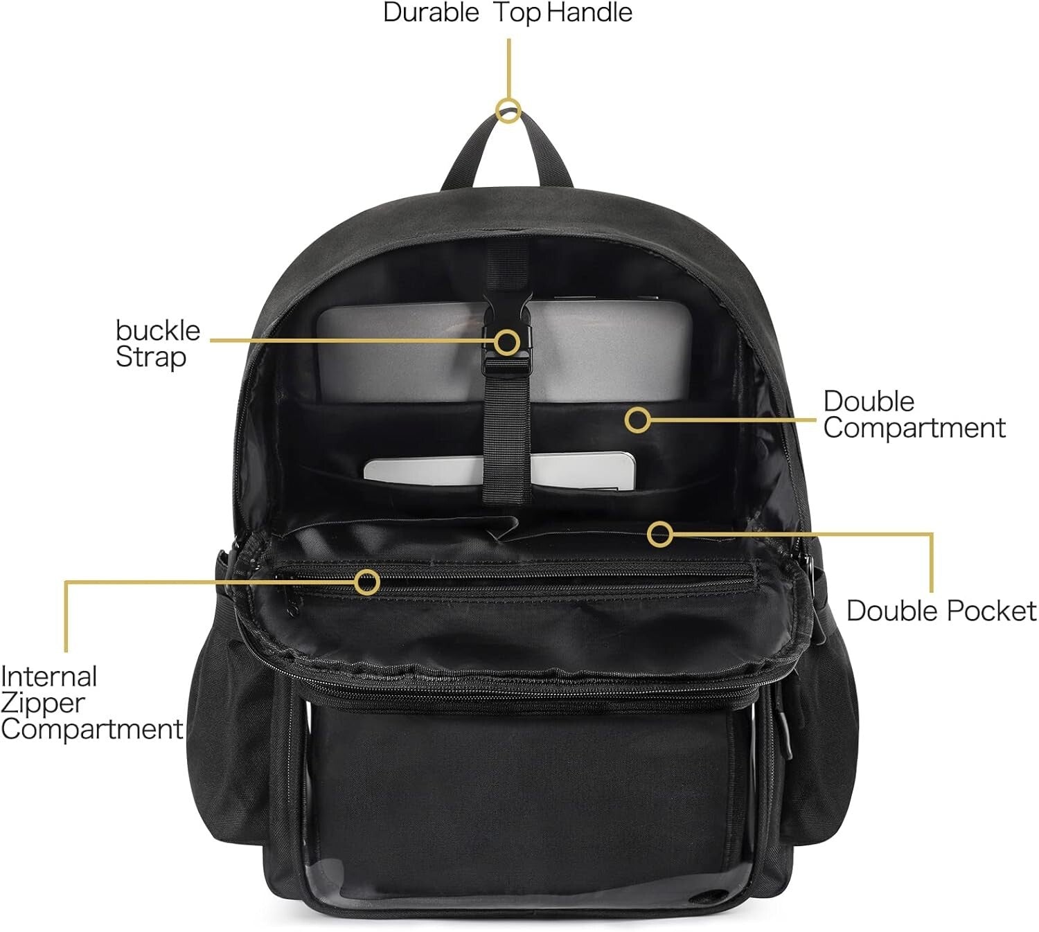 Fashionable Ita Bag Backpack with Clear Pin Insert - Ideal for Comic Con & More