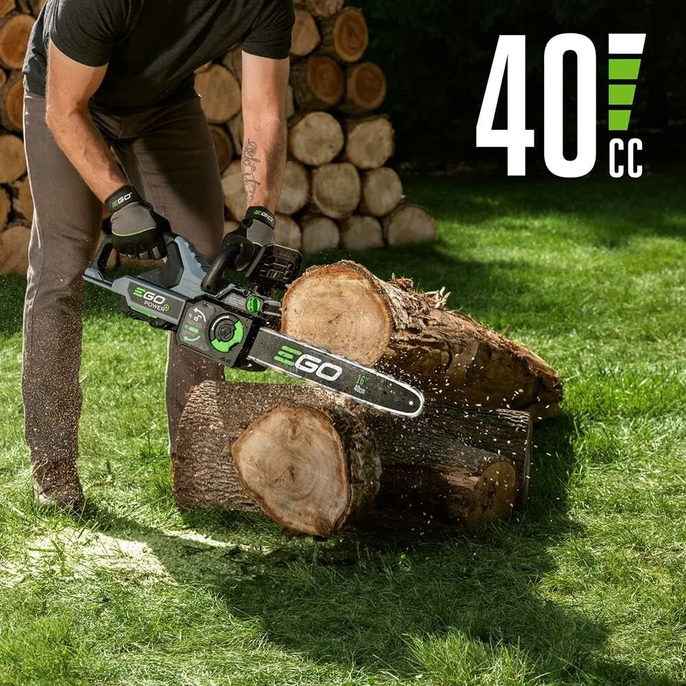Effortless Cutting with 16” Cordless Chainsaw - 56V Battery Included
