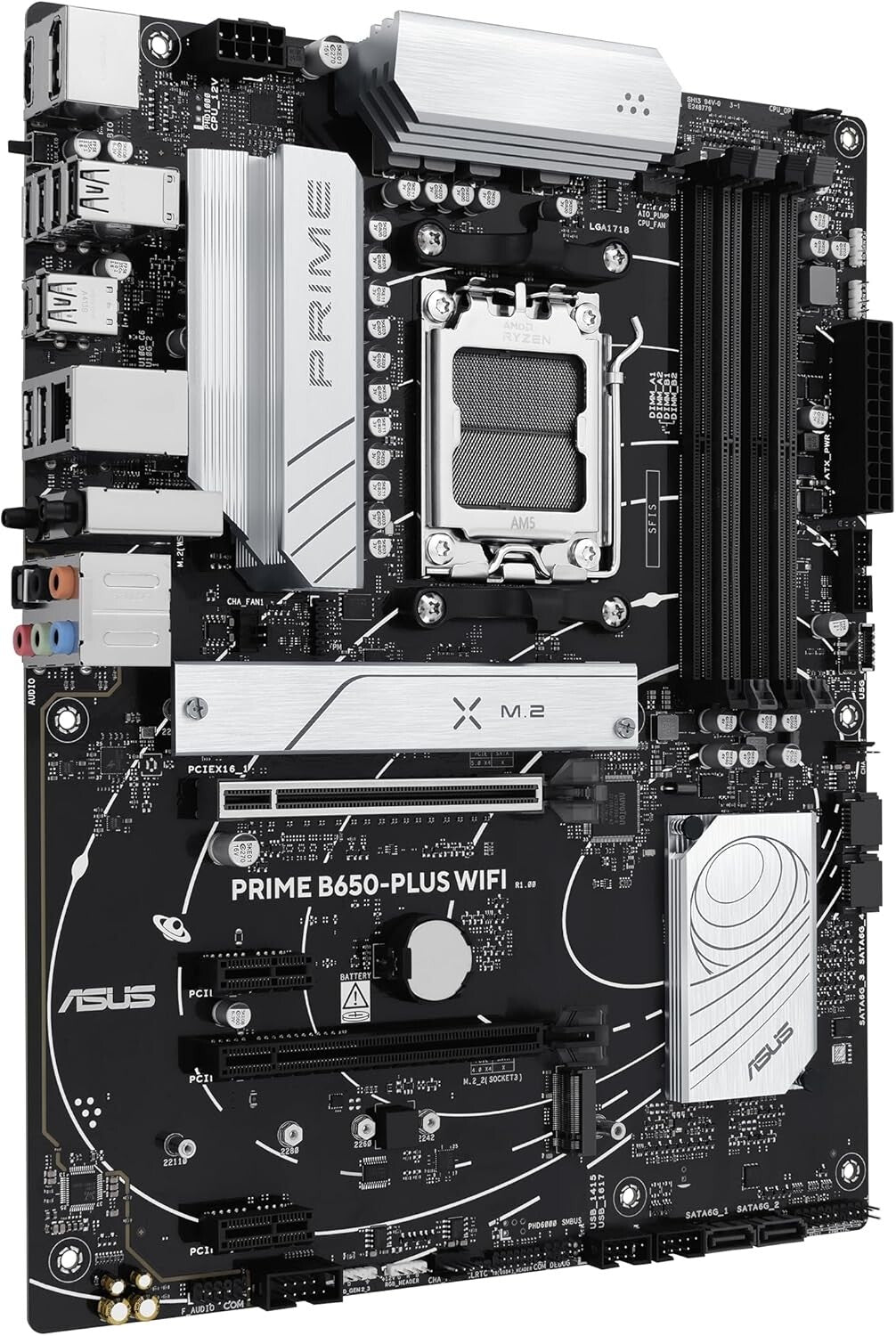 Efficient AMD B650 ATX Motherboard with BIOS FlashBack & OptiMem II Memory Tech