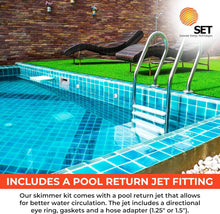 Load image into Gallery viewer, Complete Above Ground Pool Thru-Wall Skimmer with Flexible Vacuum Hose Adapter