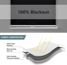 Load image into Gallery viewer, UV-Blocking Cordless Roller Shades - 25" W x 72" H, Perfect for Indoor &amp; Outdoor