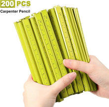 Load image into Gallery viewer, Professional Quality 200 Pcs Flat Carpenter Pencils &amp; Sharpeners for Woodwork
