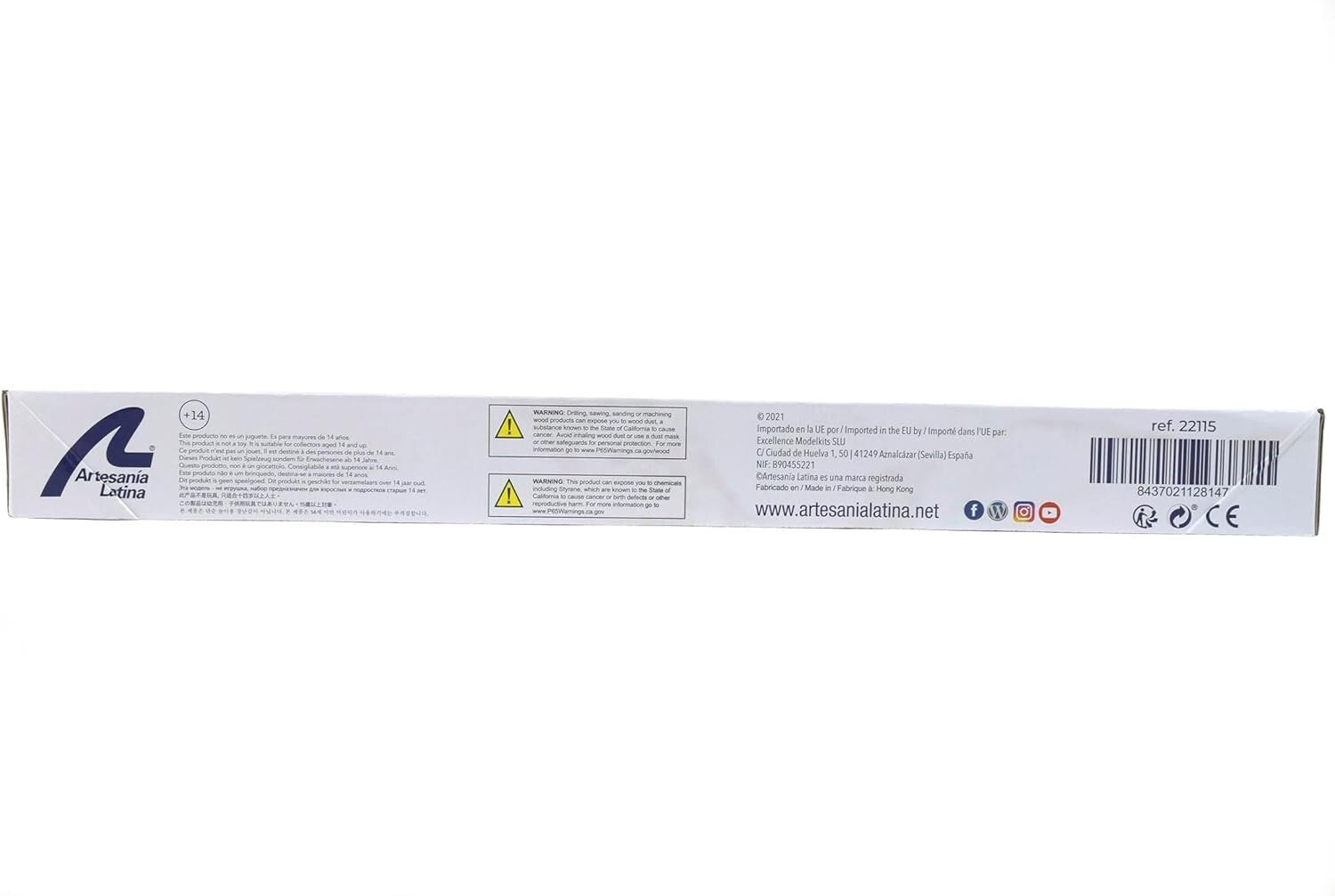 Virginia Schooner Model Crafting Kit - 1:41 Scale Wooden Ship with Display Base