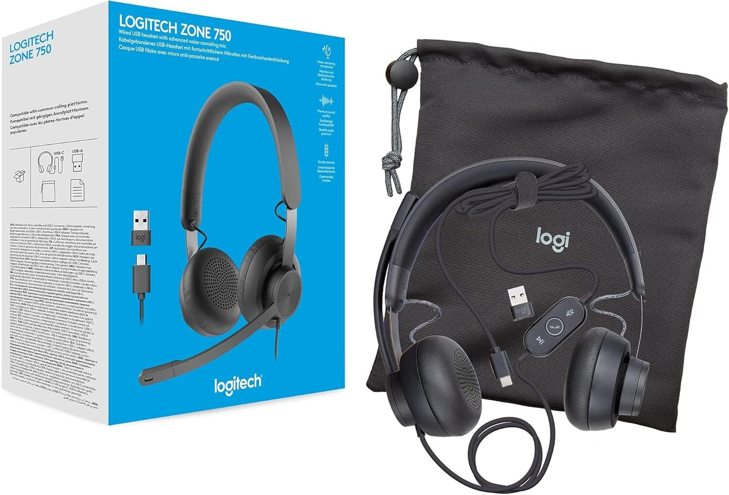 Comfortable Wired Headset with Advanced Mic for Plug-and-Play Compatibility