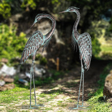 Load image into Gallery viewer, Large Standing Crane Statues - Beautiful Bird Yard Art for Garden Display