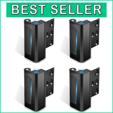 Load image into Gallery viewer, Durable Black Door Lock Latch - 4Pack Childproof Reinforcement for Home Security