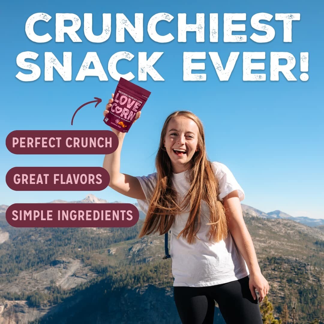 Delicious 1.6oz Crunchy Corn Snack - 10 Bags of Gluten-Free, Non-GMO Goodness