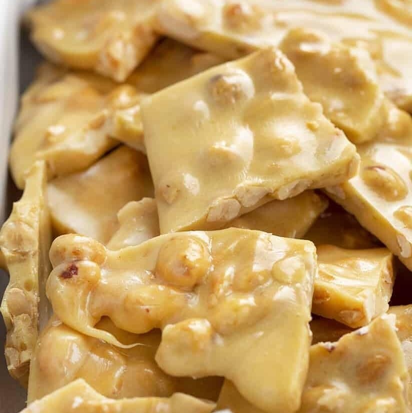 Classic Homemade Style Peanut Brittle - 6-Pound Bulk Size for Anytime Enjoyment