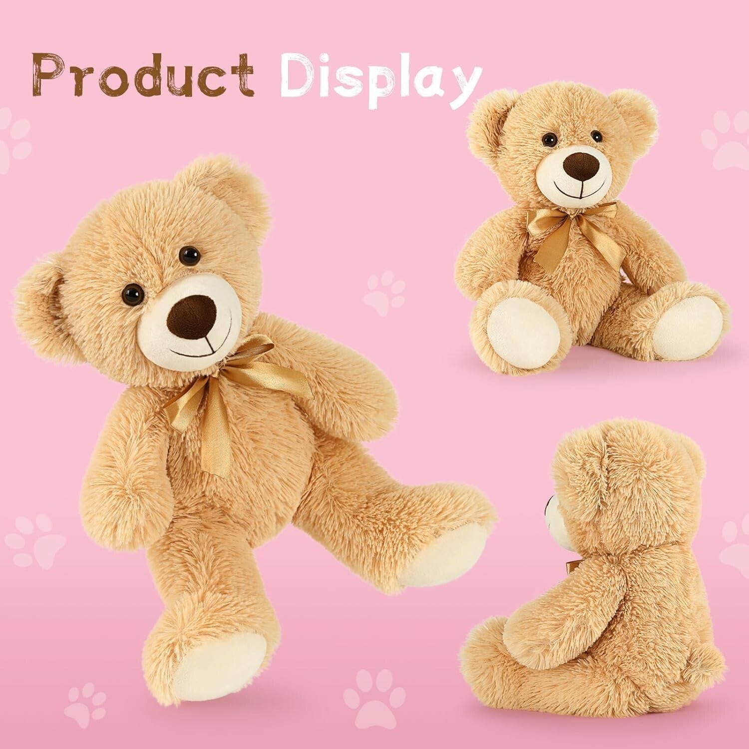 Adorable 13Pcs Bulk Soft Teddy Bears - Perfect for Celebrations & Events