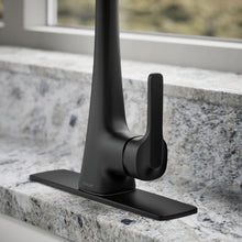 Load image into Gallery viewer, Dual Function Matte Black Kitchen Faucet with Soap Dispenser &amp; Secure Docking
