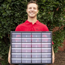Load image into Gallery viewer, Versatile 24-Drawer Plastic Organizer - Perfect for Classroom &amp; Craft Storage