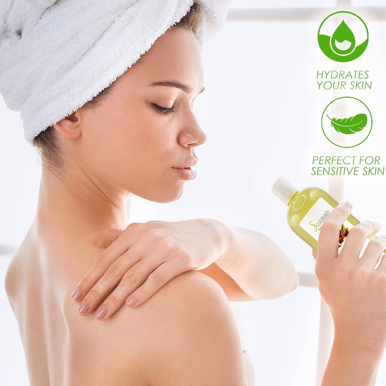 Soothing Cold Pressed Sweet Almond Oil - 7 Lbs for Skin, Hair, and Soap Making