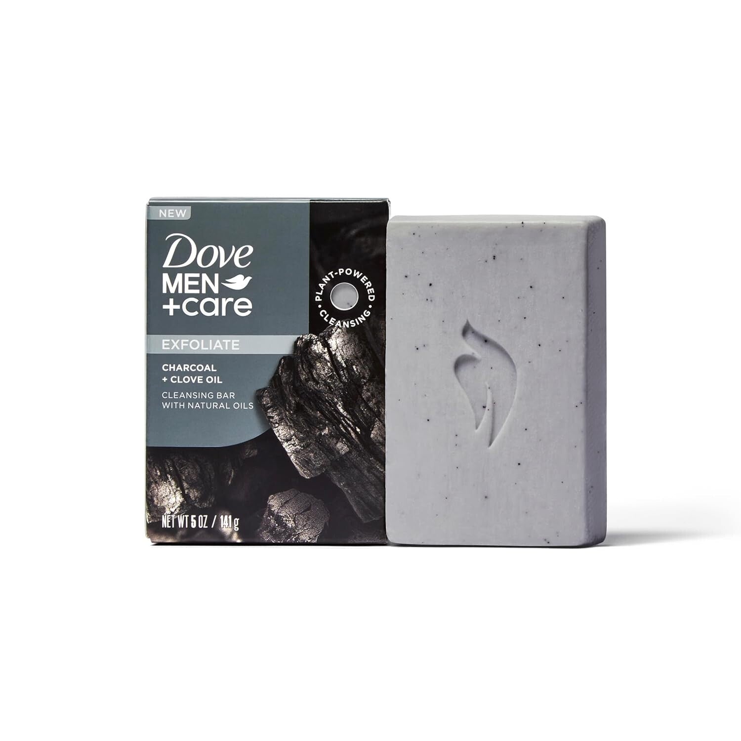 Cruelty-Free Dove Men+Care Charcoal Cleansing Bar - 4 Count for Daily Use