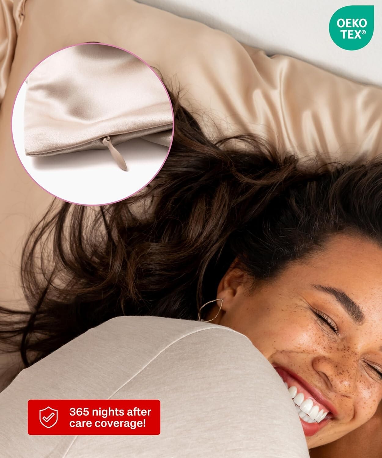 Cooling Queen Size Silk Pillowcase with 900 Thread Count - Mulberry Silk Luxury