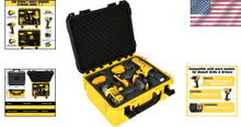 Load image into Gallery viewer, Impact Drill Case for Dewalt Tools: IP67 Waterproof with Removable Foam Inserts