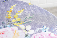 Load image into Gallery viewer, Versatile 69" Round Cotton Tablecloth - Sweet Rose Lavender for Dining &amp; Parties