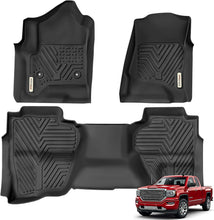 Load image into Gallery viewer, Custom Fit All Weather Floor Liners for 2014-2019 Silverado/Sierra Double Cab