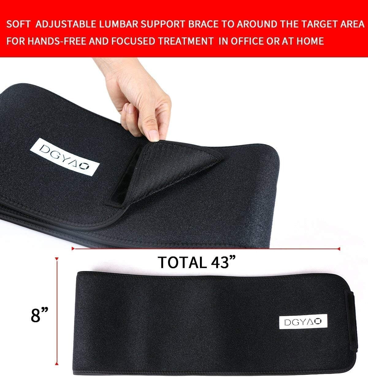 Comfortable Light Therapy Pad for Back and Joint Pain Relief – Portable Design