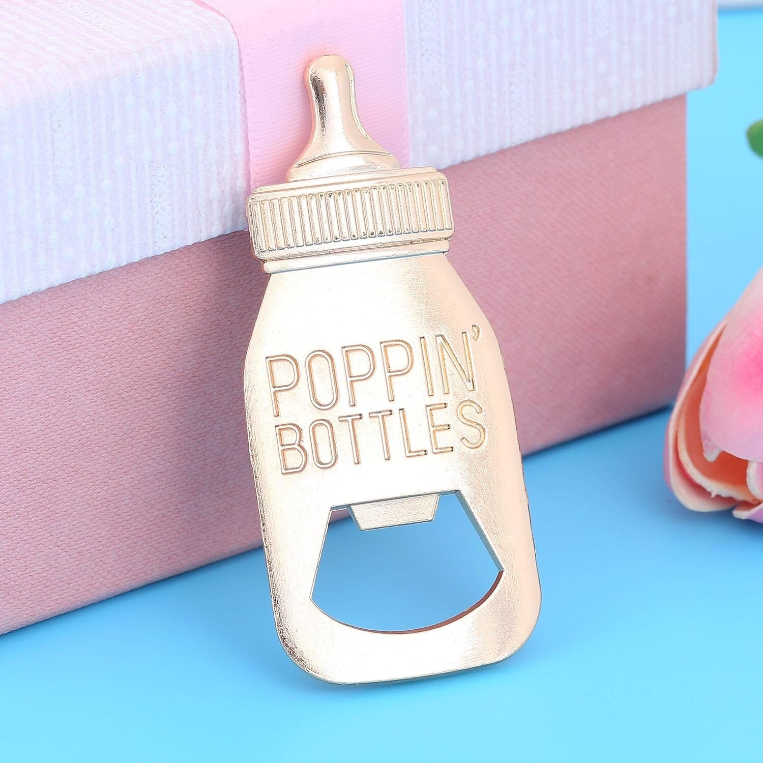 Durable Pink Baby Bottle Bottle Openers - Perfect for Baby Shower Guests