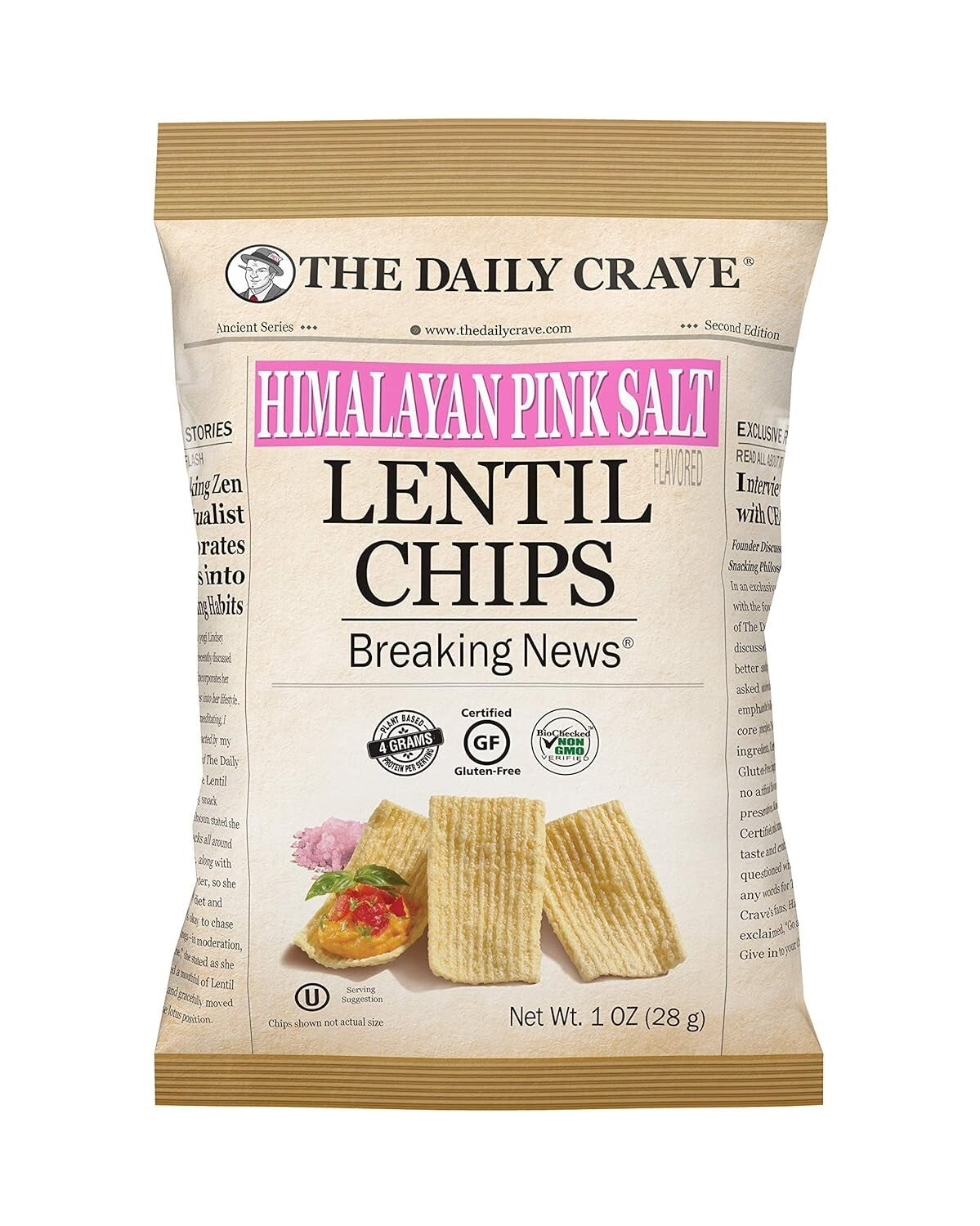 Lentil Chips Multipack: Gluten-Free, Non-GMO 6 Ounce Packs - Ideal Snack