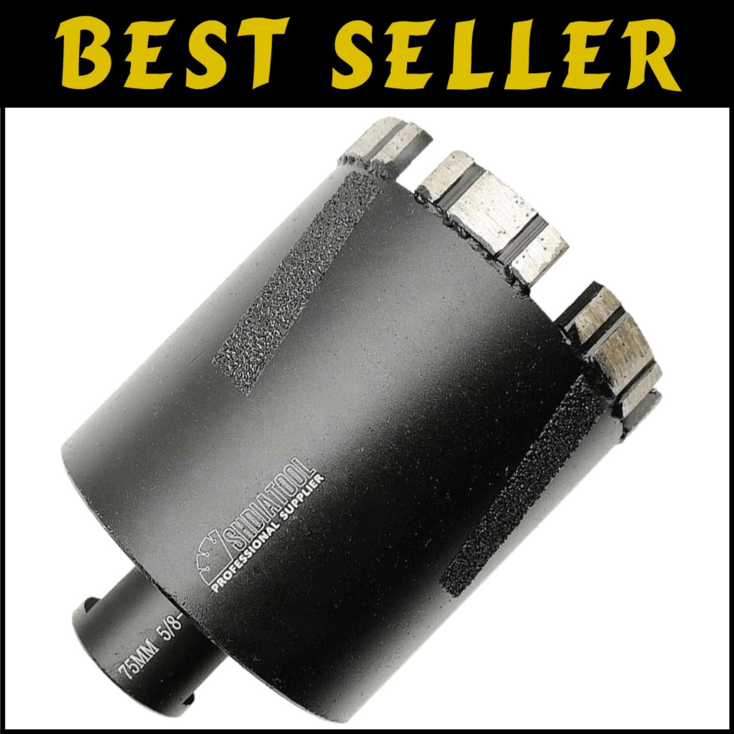 Laser Welded 75mm Diamond Core Drill Bit for Wet/Dry Drilling on Hard Surfaces