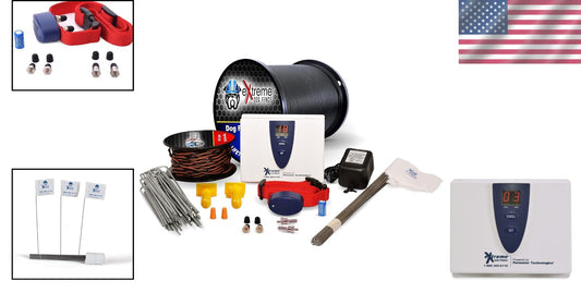 Electric Dog Fence System - 1 Dog, 1500 Ft Heavy-Duty Wire & Waterproof Collar