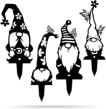 Load image into Gallery viewer, Charming 4 Pack of Handcrafted Garden Gnomes - Perfect Gift for Gardeners