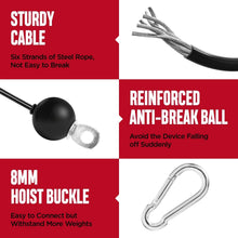 Load image into Gallery viewer, 330 lbs Home Gym Pulley System - Versatile Cable Weight for Strength Training