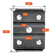 Load image into Gallery viewer, 5-1/2" U Bolt Kit with Hex Nuts for 3,500 lb Round Axles, Secure &amp; Reliable