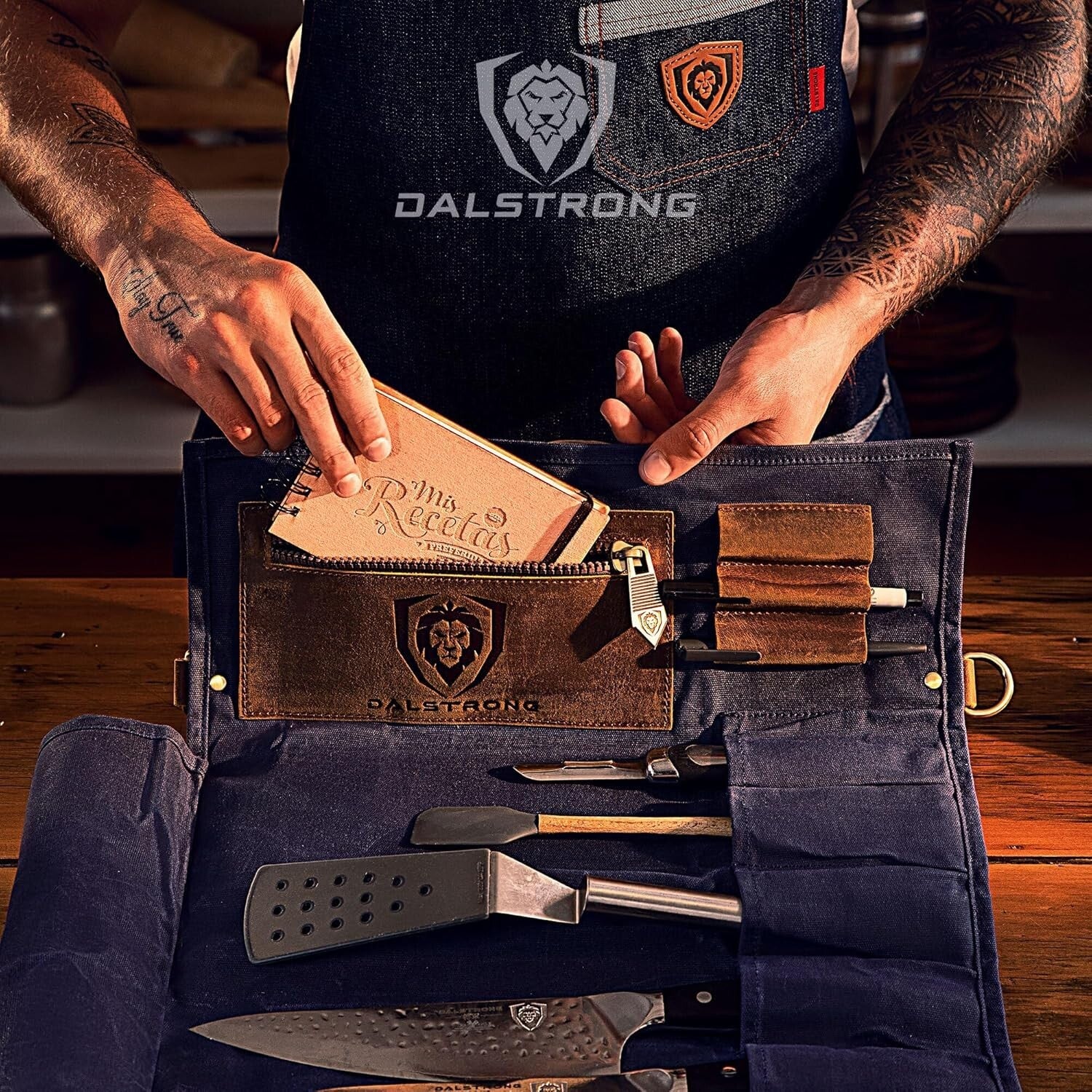 Nomad Knife Wrap Roll - Travel Storage with 13 Pockets for Culinary Adventurers