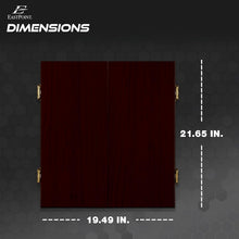 Load image into Gallery viewer, Self-Healing 18-Inch Dartboard and Easy Assembly Cabinet Set for Game Rooms