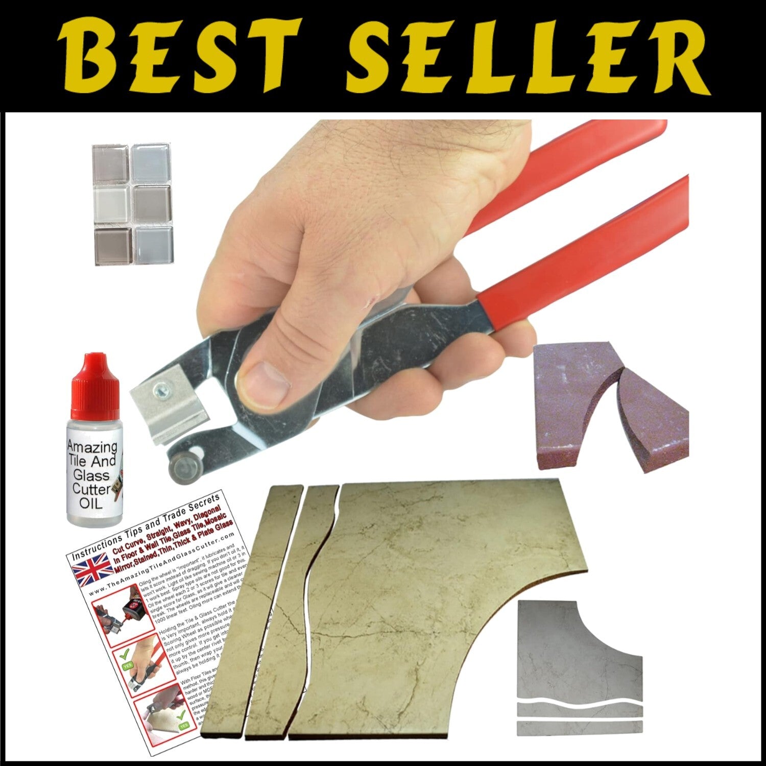 Advanced Tile Cutter with Oil for Smooth Cuts - Ideal for Professionals & DIYers