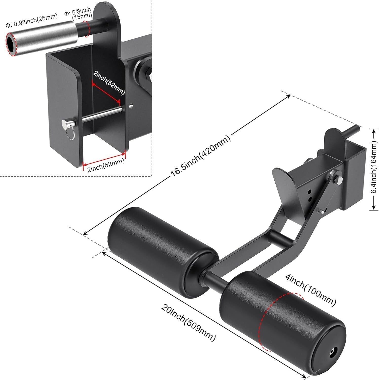 Durable Nordic Curl & Leg Extension Attachment for Home Gym - Easy Installation