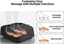 Load image into Gallery viewer, Luxurious Shiatsu Foot Massager Machine with Custom Heat &amp; Deep Kneading Relief
